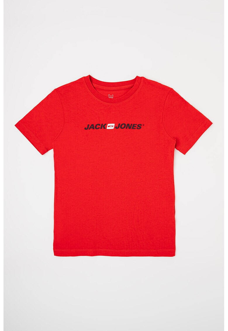 Jack & Jones Tricou cu decolteu la baza gatului si logo - Pled.ro