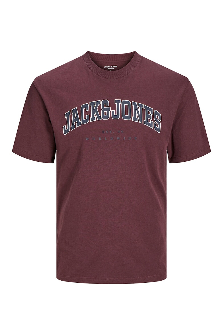 Jack & Jones Tricou cu decolteu la baza gatului si logo - Pled.ro