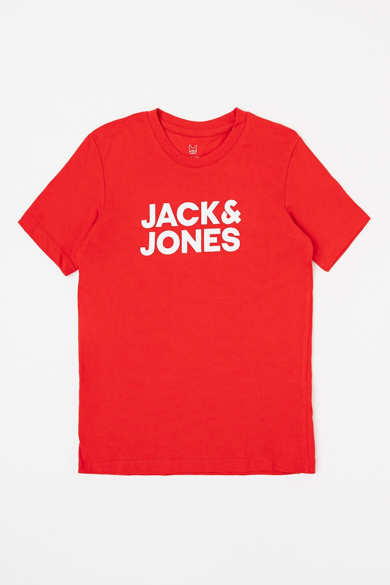 Jack & Jones Tricou cu decolteu la baza gatului si logo Corp - Pled.ro