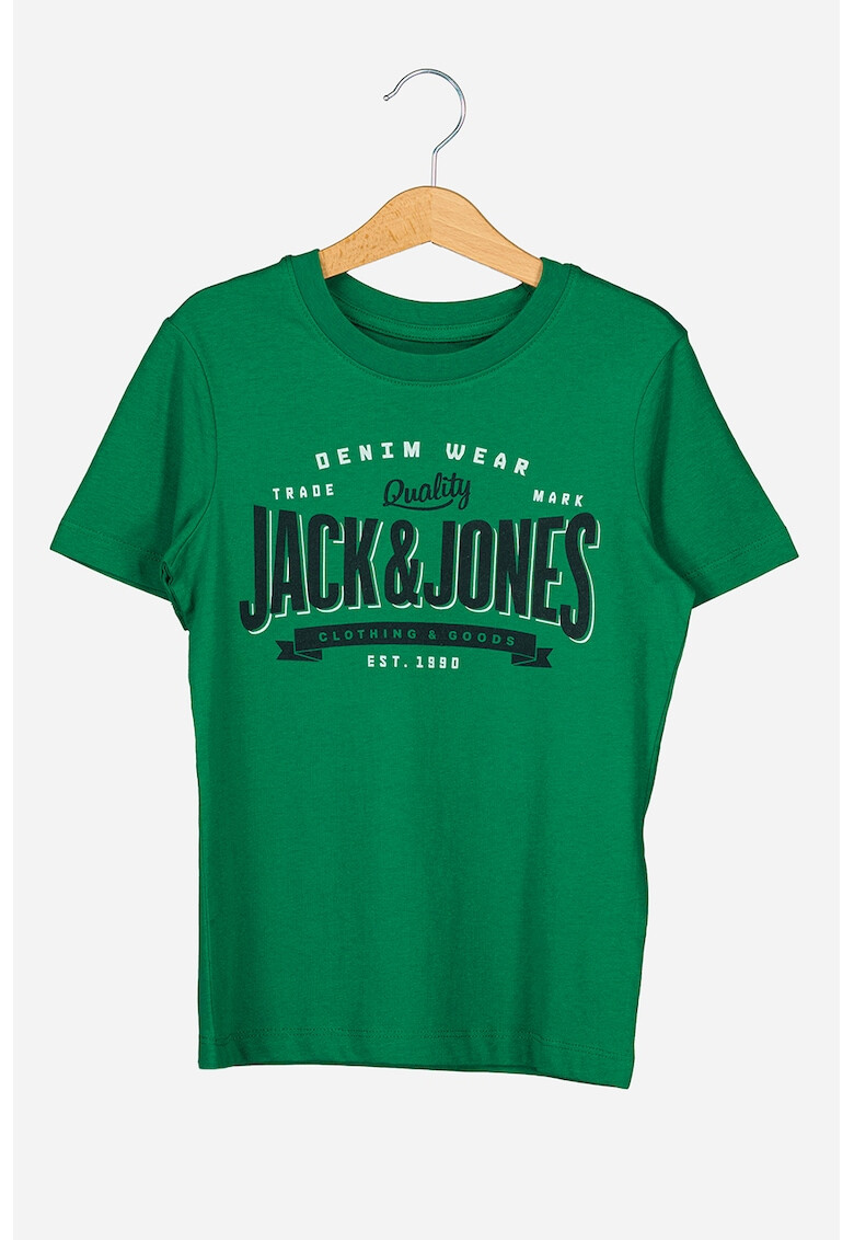 Jack & Jones Tricou cu decolteu rotund si imprimeu logo - Pled.ro