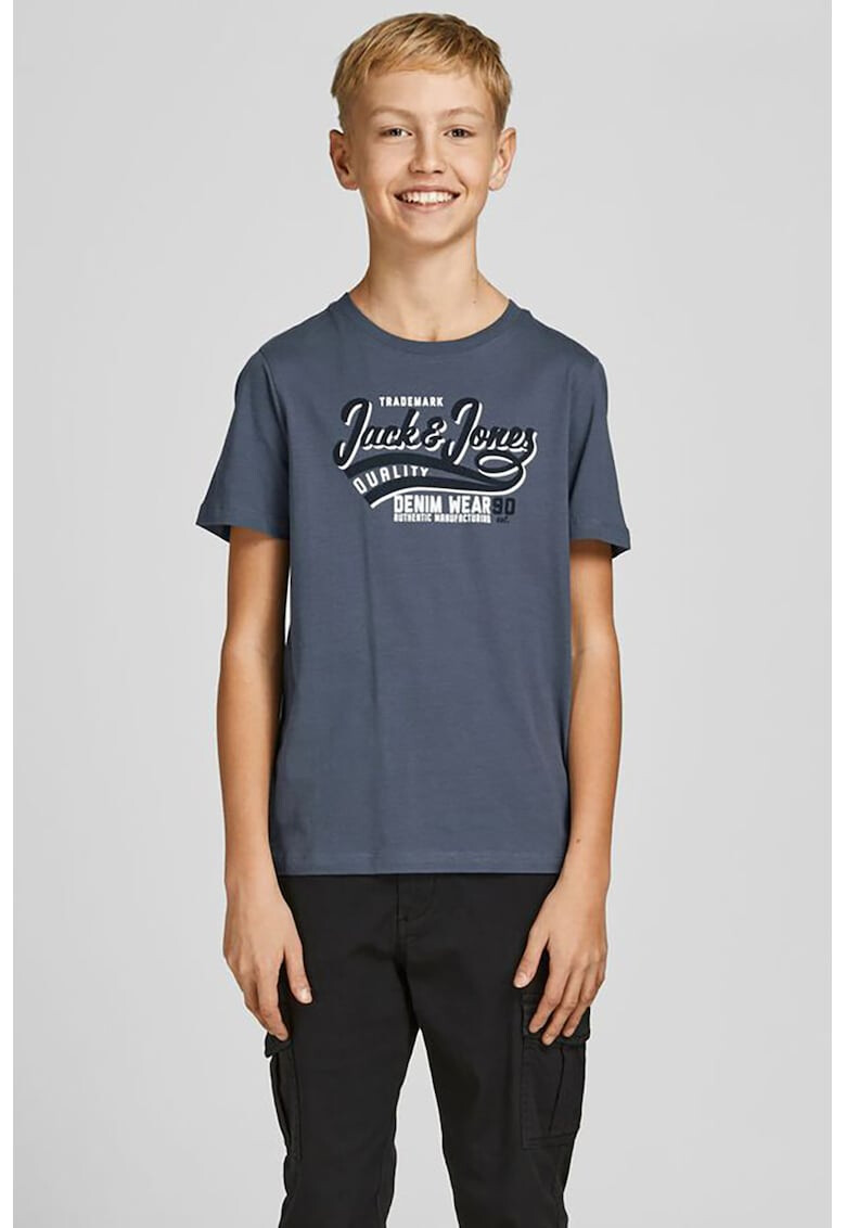 Jack & Jones Tricou cu decolteu rotund si imprimeu logo - Pled.ro