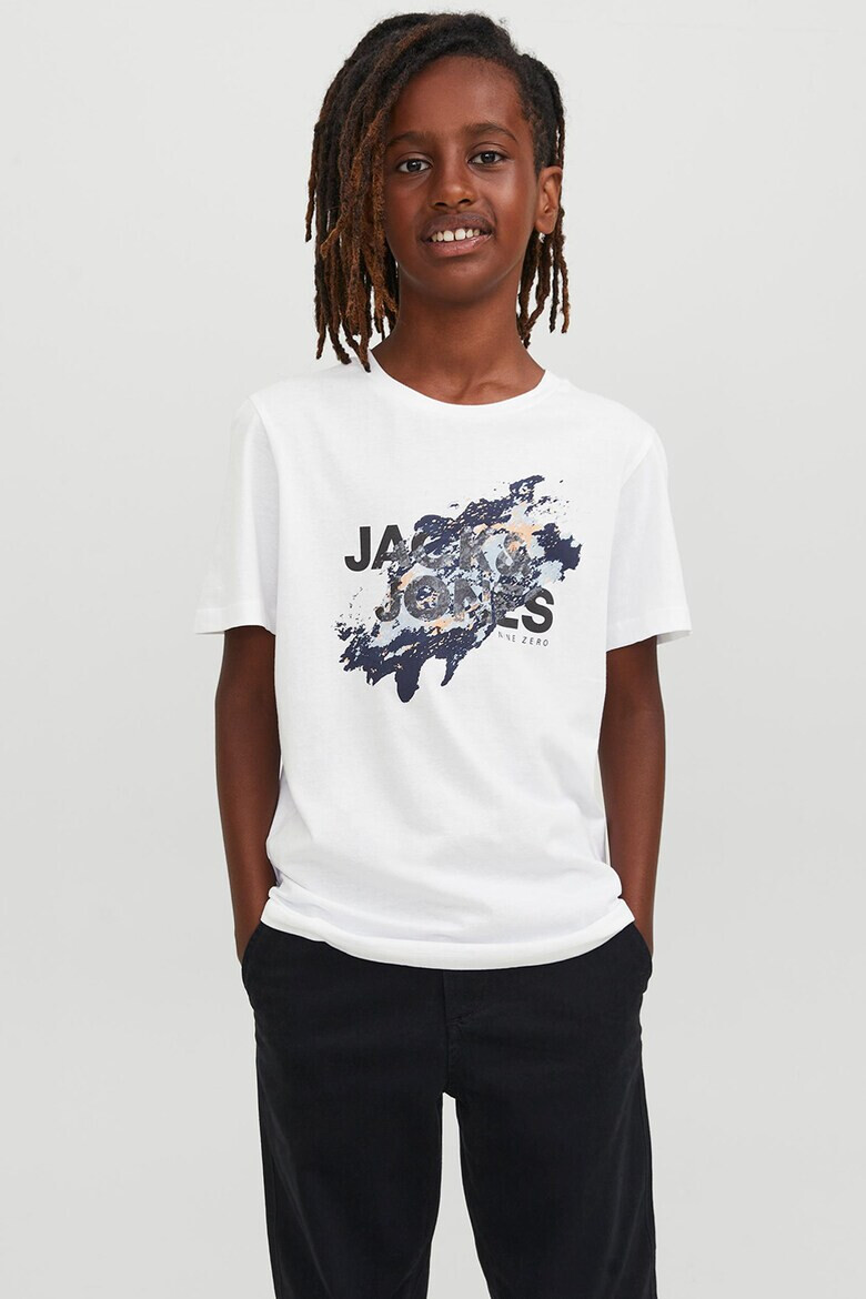 Jack & Jones Tricou cu imprimeu abstract si logo - Pled.ro