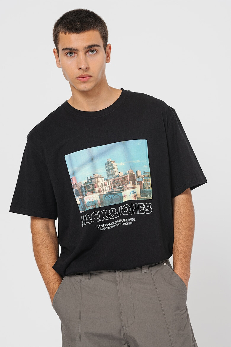 Jack & Jones Tricou cu imprimeu foto si logo Portland - Pled.ro