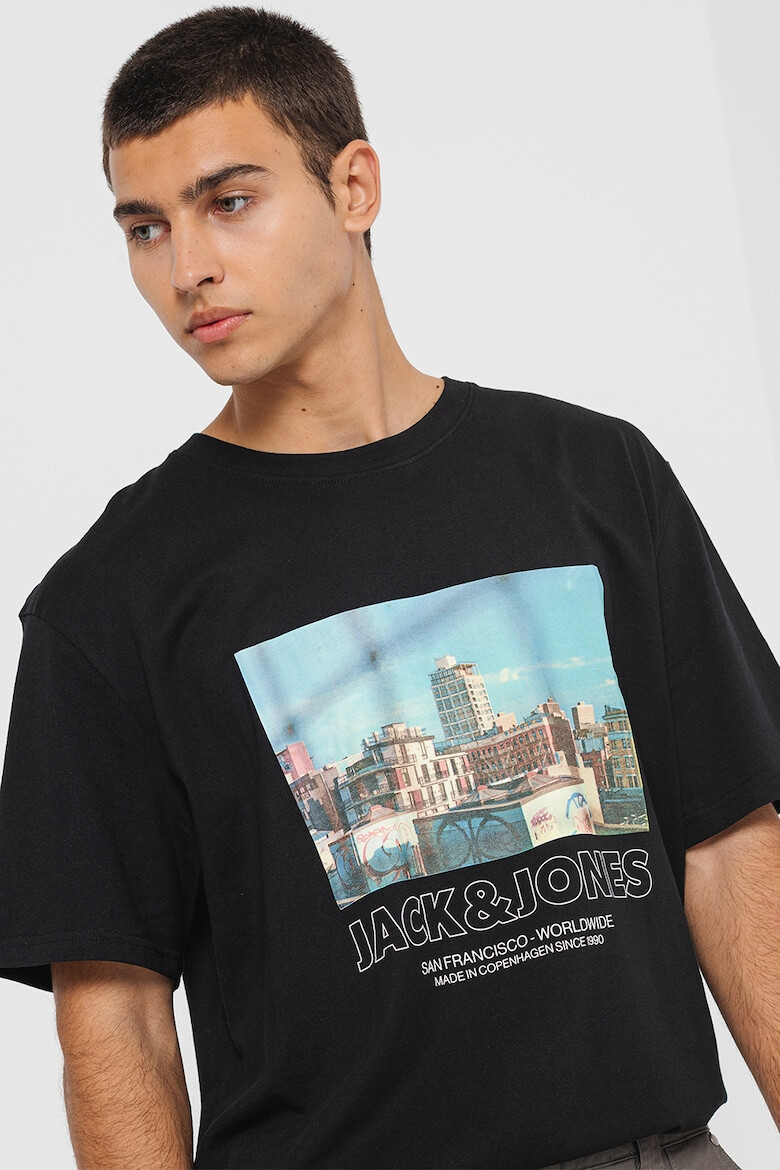 Jack & Jones Tricou cu imprimeu foto si logo Portland - Pled.ro