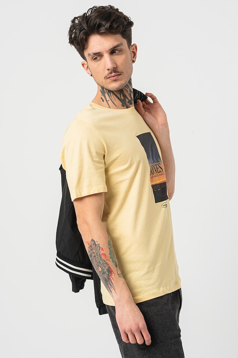 Jack & Jones Tricou cu imprimeu logo si foto Lucca - Pled.ro