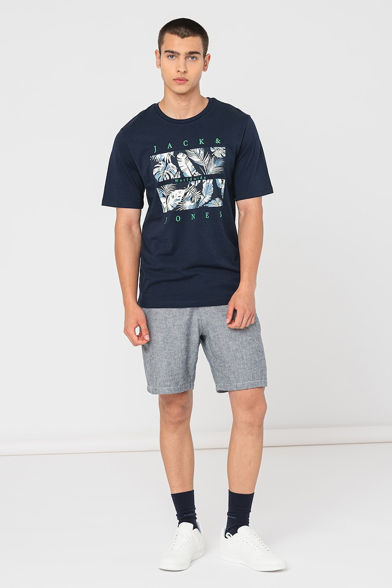 Jack & Jones Tricou cu imprimeu logo si grafic Floor - Pled.ro