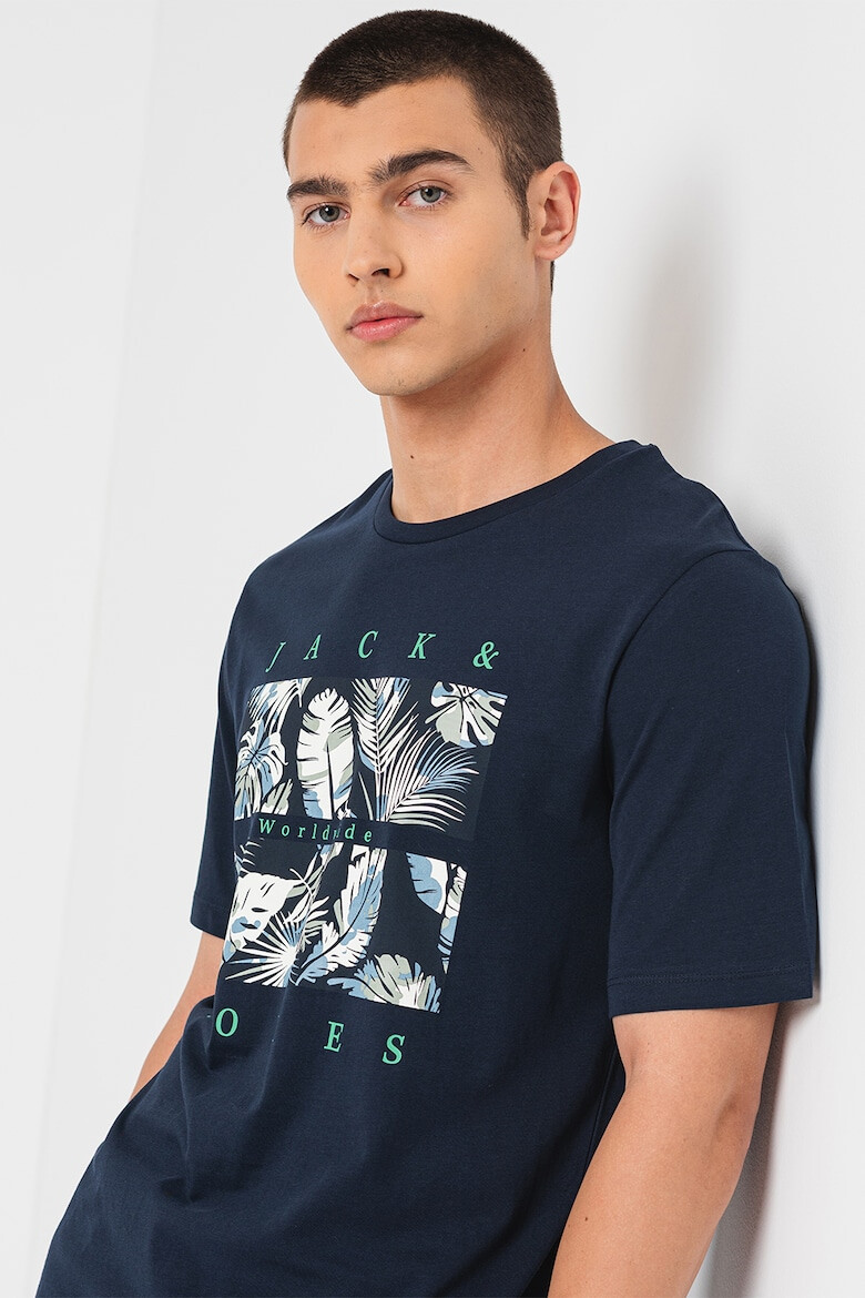 Jack & Jones Tricou cu imprimeu logo si grafic Floor - Pled.ro