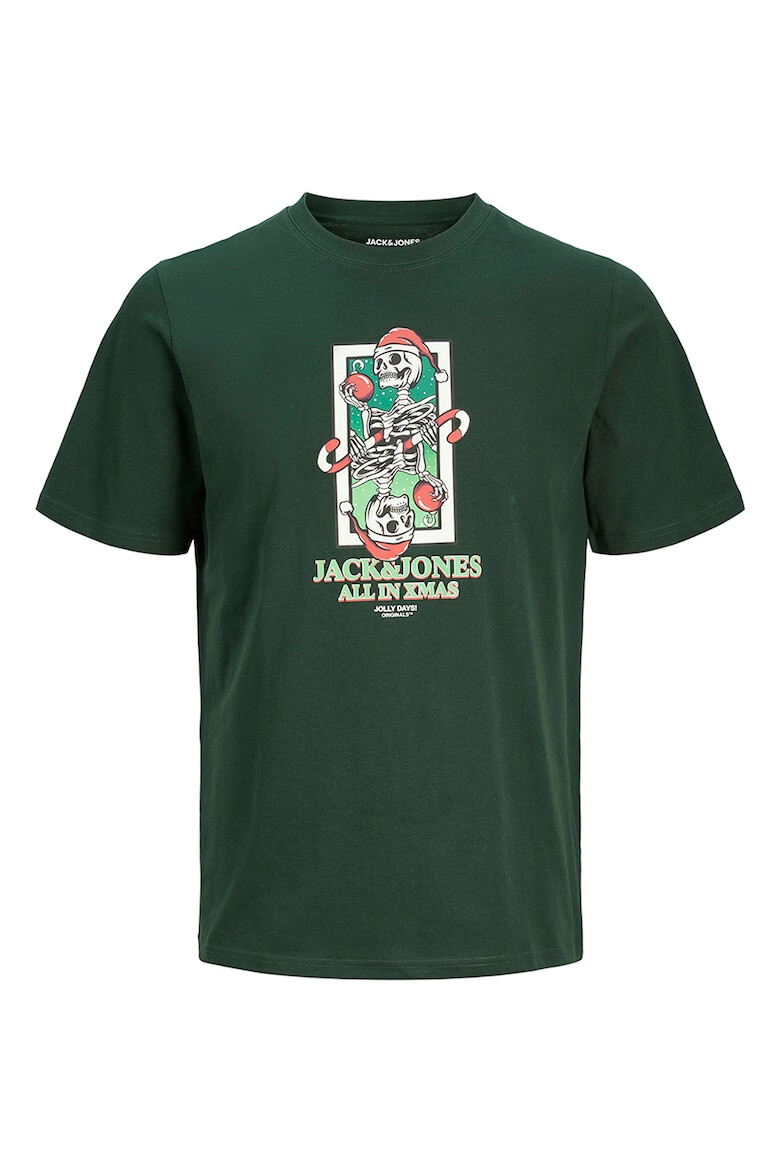 Jack & Jones Tricou cu imprimeu si decolteu la baza gatului - Pled.ro