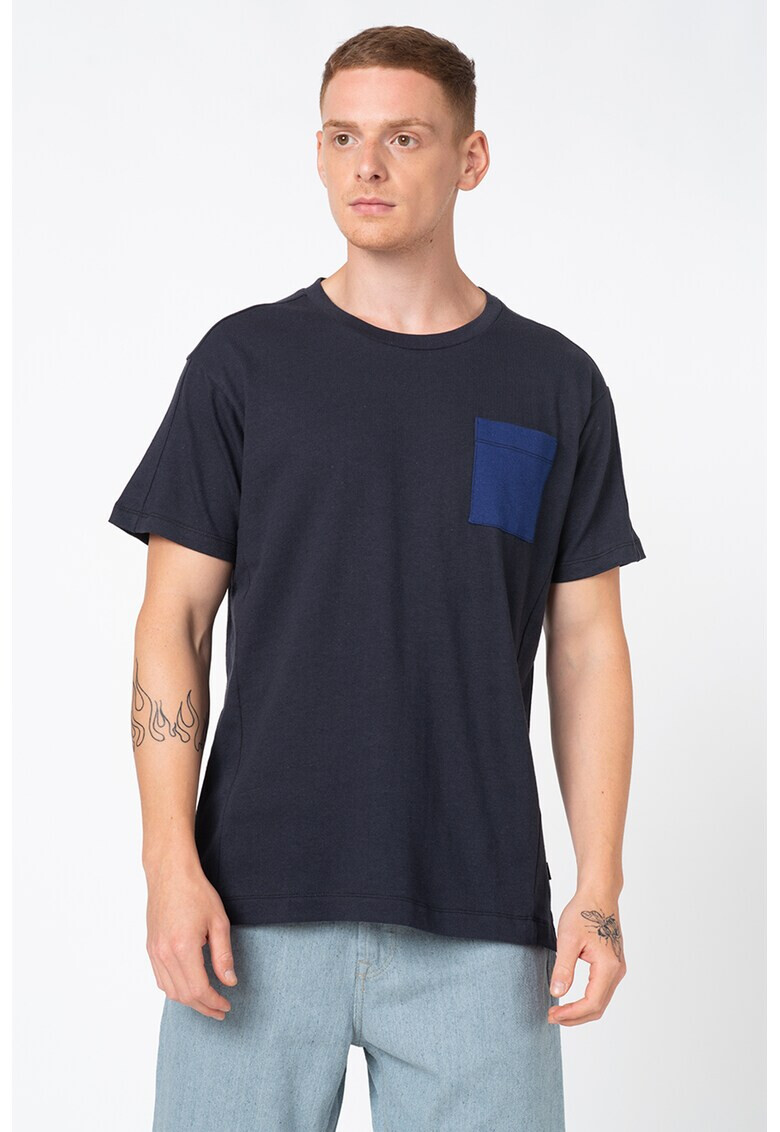 Jack & Jones Tricou de bumbac cu buzunar pe piept Raiden - Pled.ro