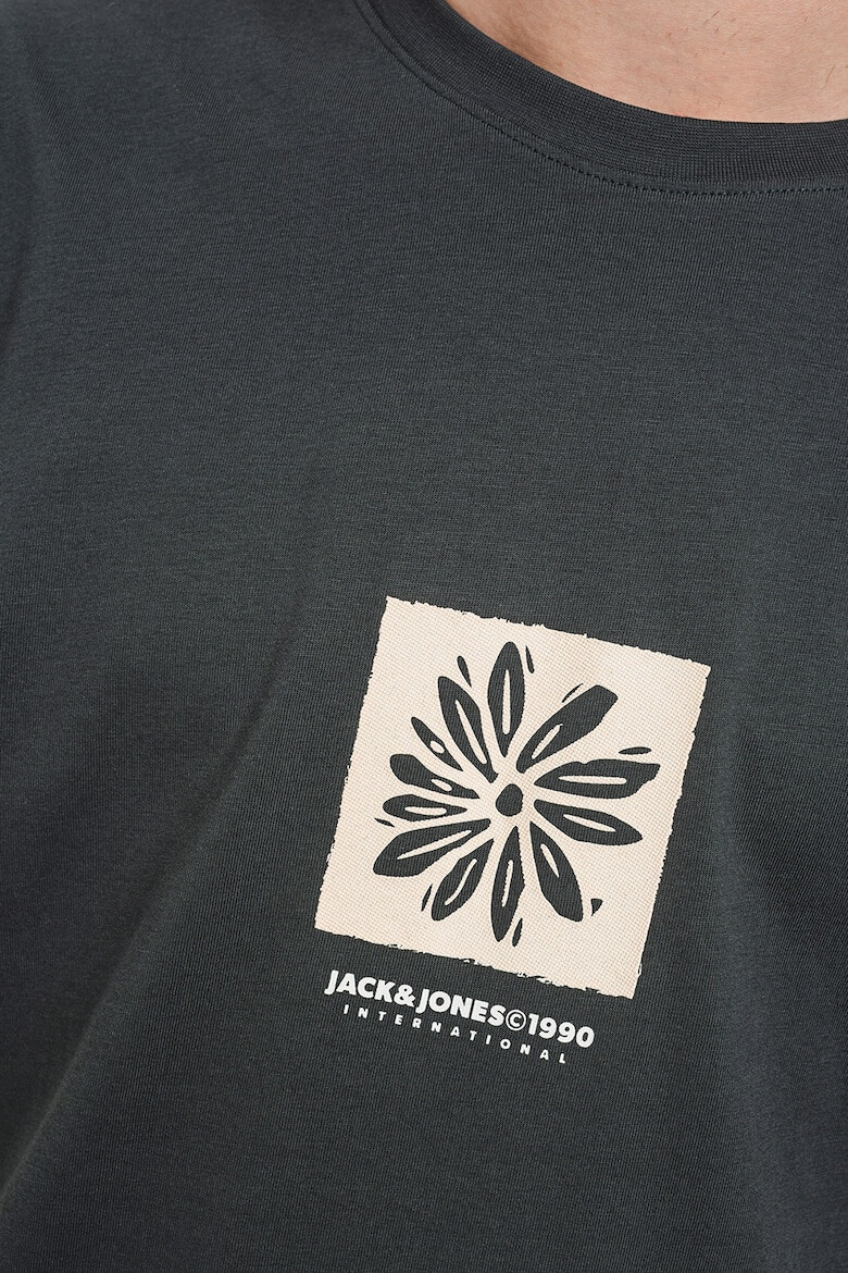 Jack & Jones Tricou de bumbac cu decolteu la baza gatului - Pled.ro