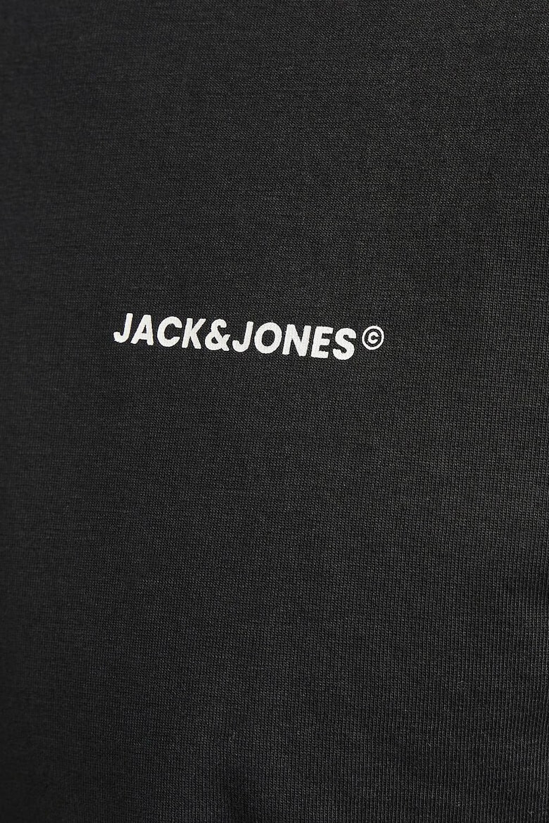 Jack & Jones Tricou de bumbac cu decolteu la baza gatului si imprimeu - Pled.ro