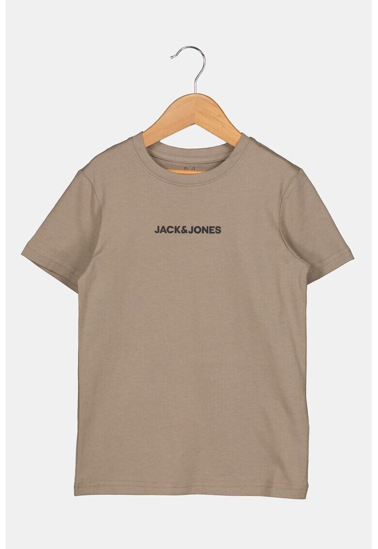 Jack & Jones Tricou de bumbac cu decolteu la baza gatului si imprimeu logo - Pled.ro