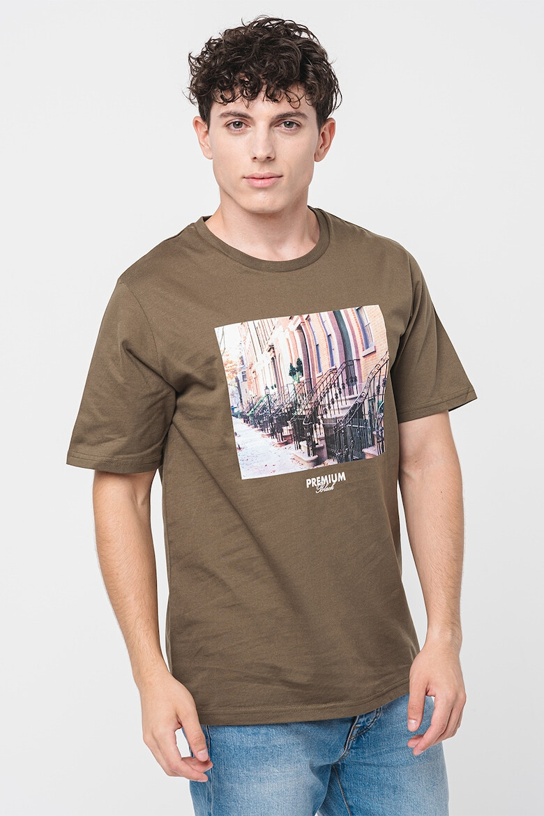 Jack & Jones Tricou de bumbac cu imprimeu foto Maxey - Pled.ro