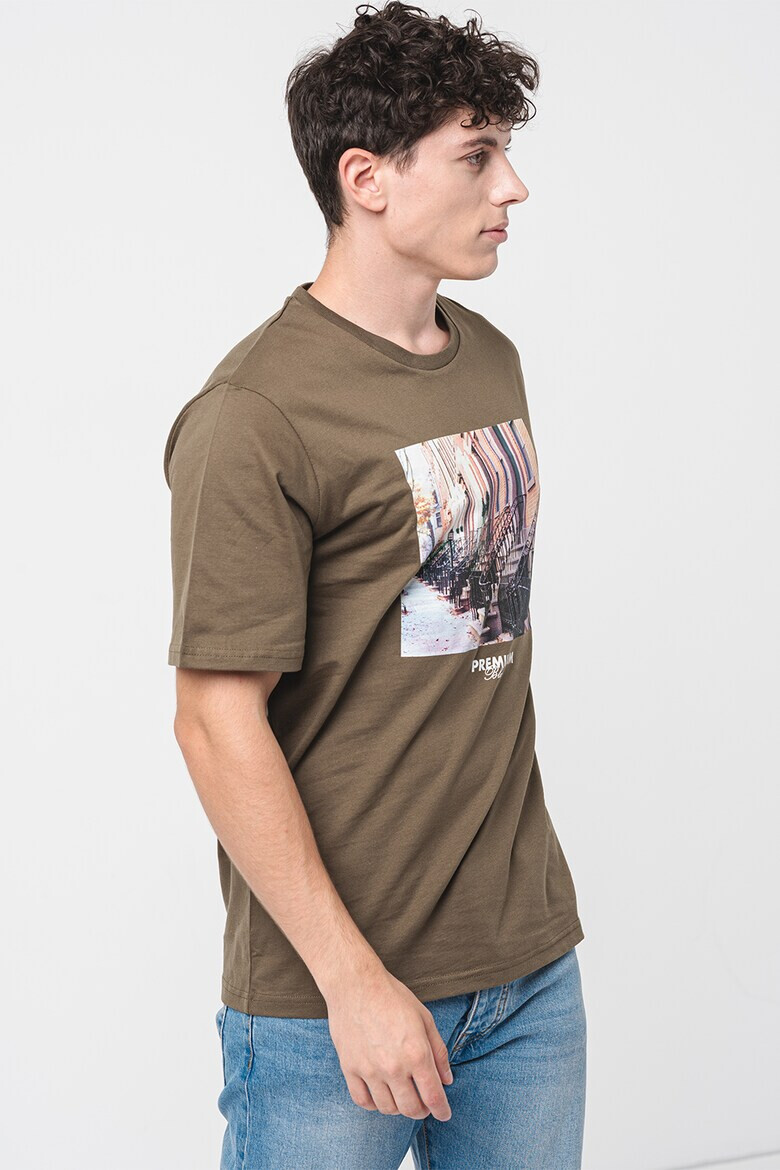 Jack & Jones Tricou de bumbac cu imprimeu foto Maxey - Pled.ro