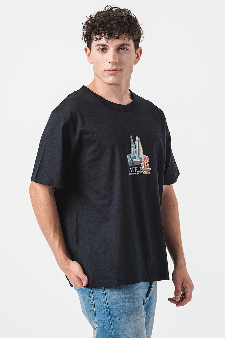 Jack & Jones Tricou de bumbac cu imprimeu grafic Brooklyn - Pled.ro