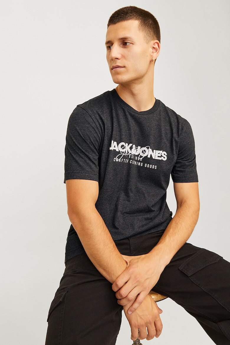 Jack & Jones Tricou de bumbac cu imprimeu logo Alvis - Pled.ro