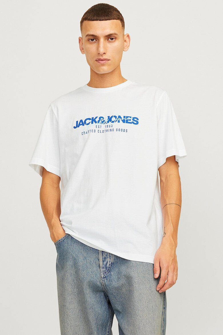 Jack & Jones Tricou de bumbac cu imprimeu logo Alvis - Pled.ro