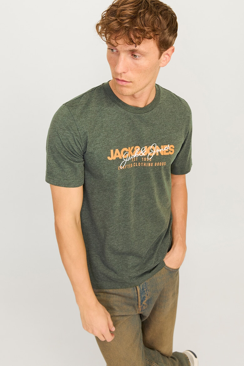 Jack & Jones Tricou de bumbac cu imprimeu logo Alvis - Pled.ro