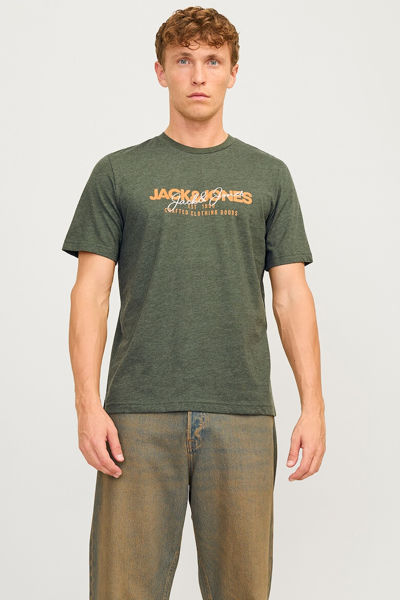 Jack & Jones Tricou de bumbac cu imprimeu logo Alvis - Pled.ro