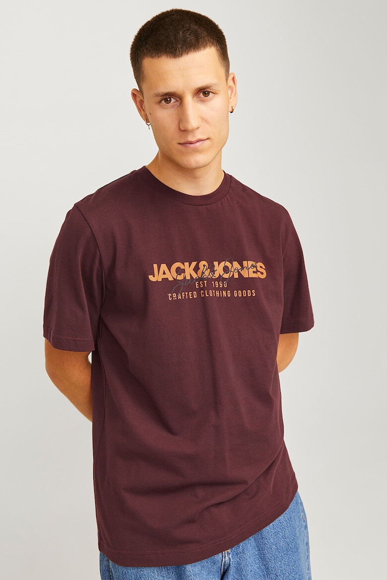 Jack & Jones Tricou de bumbac cu imprimeu logo Alvis - Pled.ro