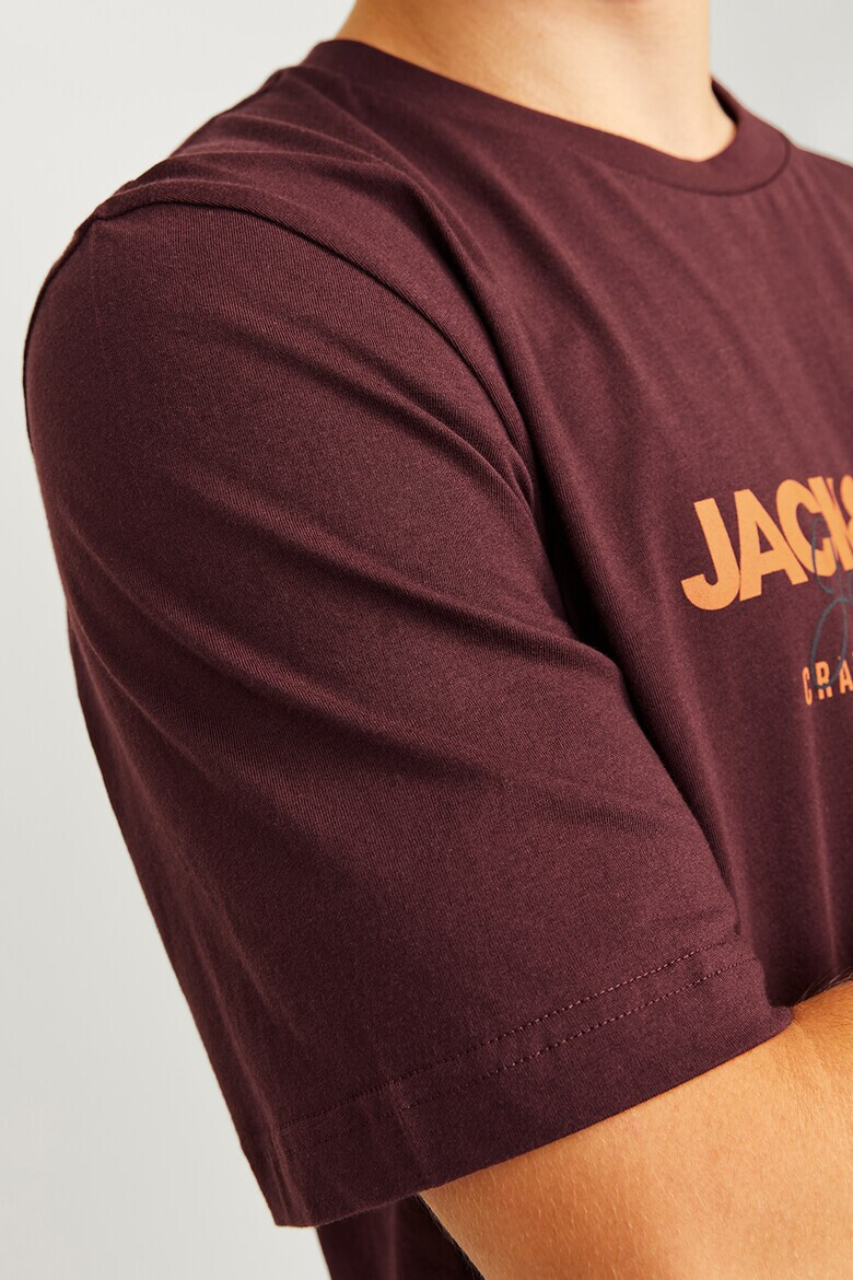 Jack & Jones Tricou de bumbac cu imprimeu logo Alvis - Pled.ro