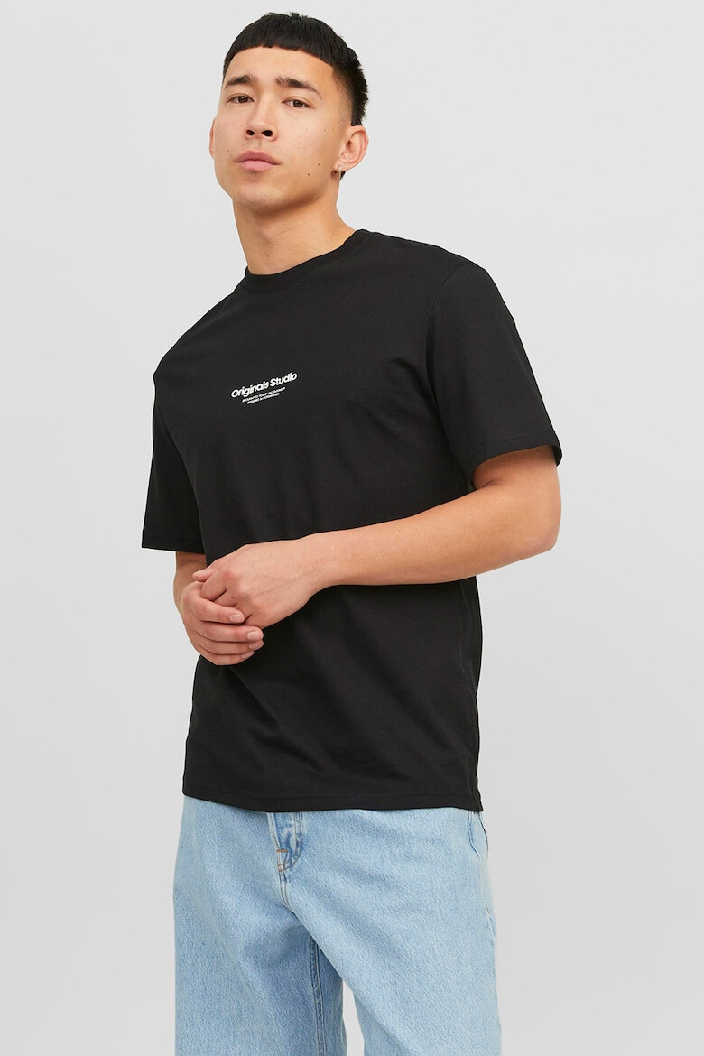 Jack & Jones Tricou de bumbac cu imprimeu text - Pled.ro