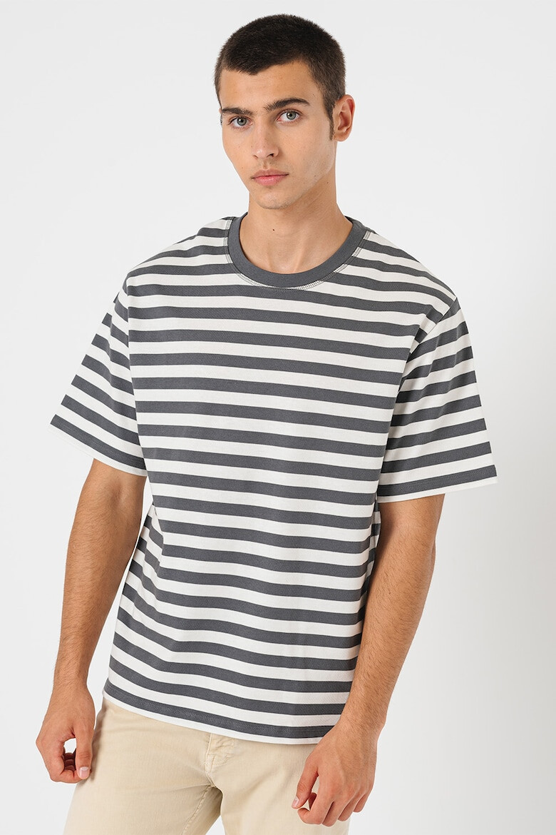 Jack & Jones Tricou de bumbac cu model cu dungi - Pled.ro