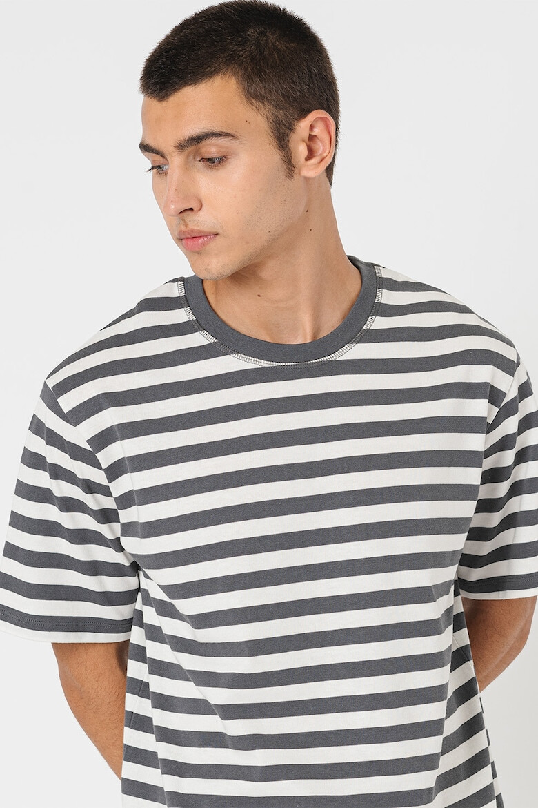 Jack & Jones Tricou de bumbac cu model cu dungi - Pled.ro