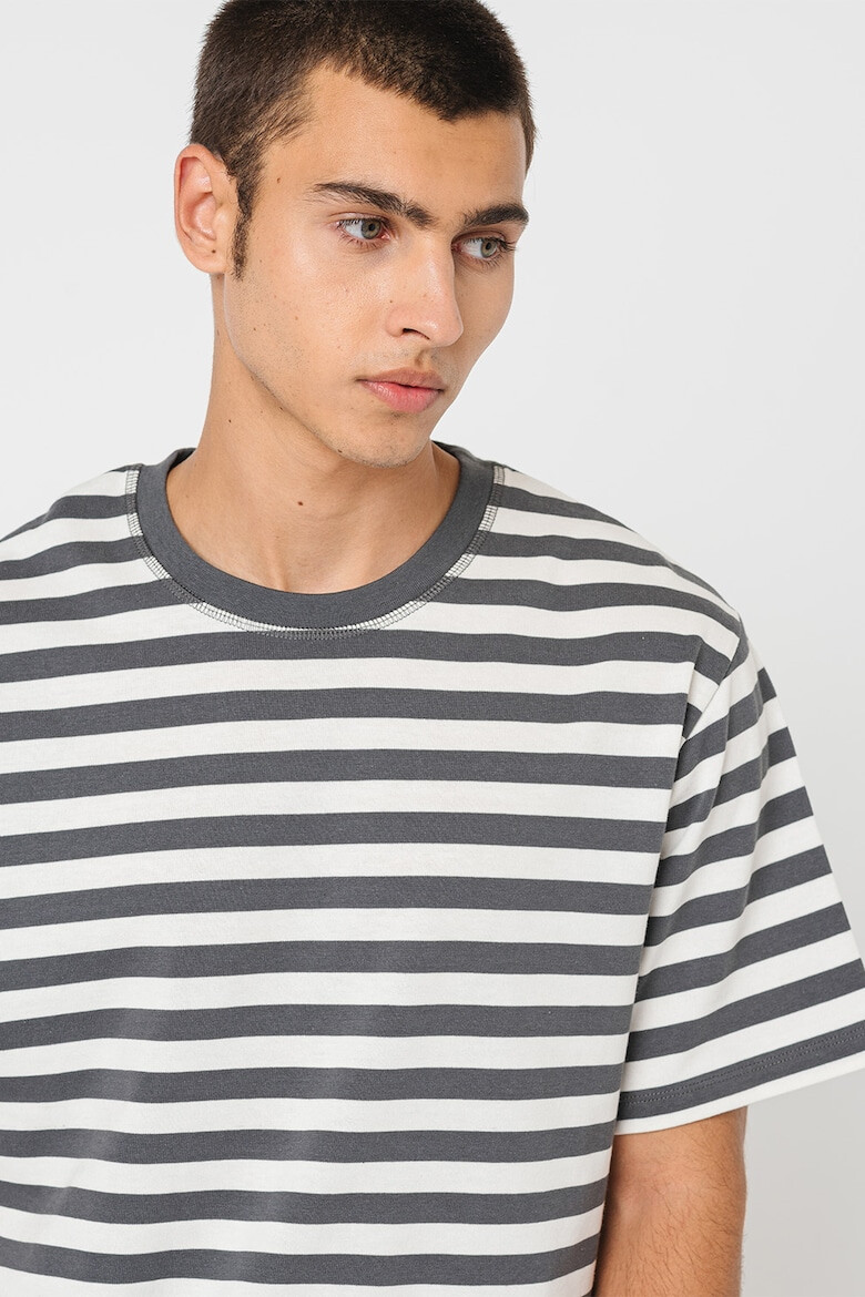 Jack & Jones Tricou de bumbac cu model cu dungi - Pled.ro