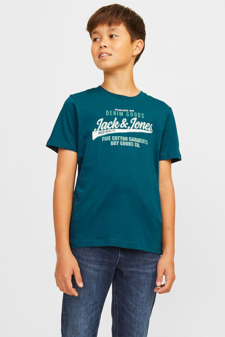 Jack & Jones Tricou de bumbac organic cu decolteu la baza gatului - Pled.ro