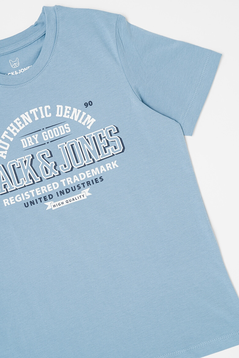 Jack & Jones Tricou de bumbac organic cu decolteu la baza gatului - Pled.ro