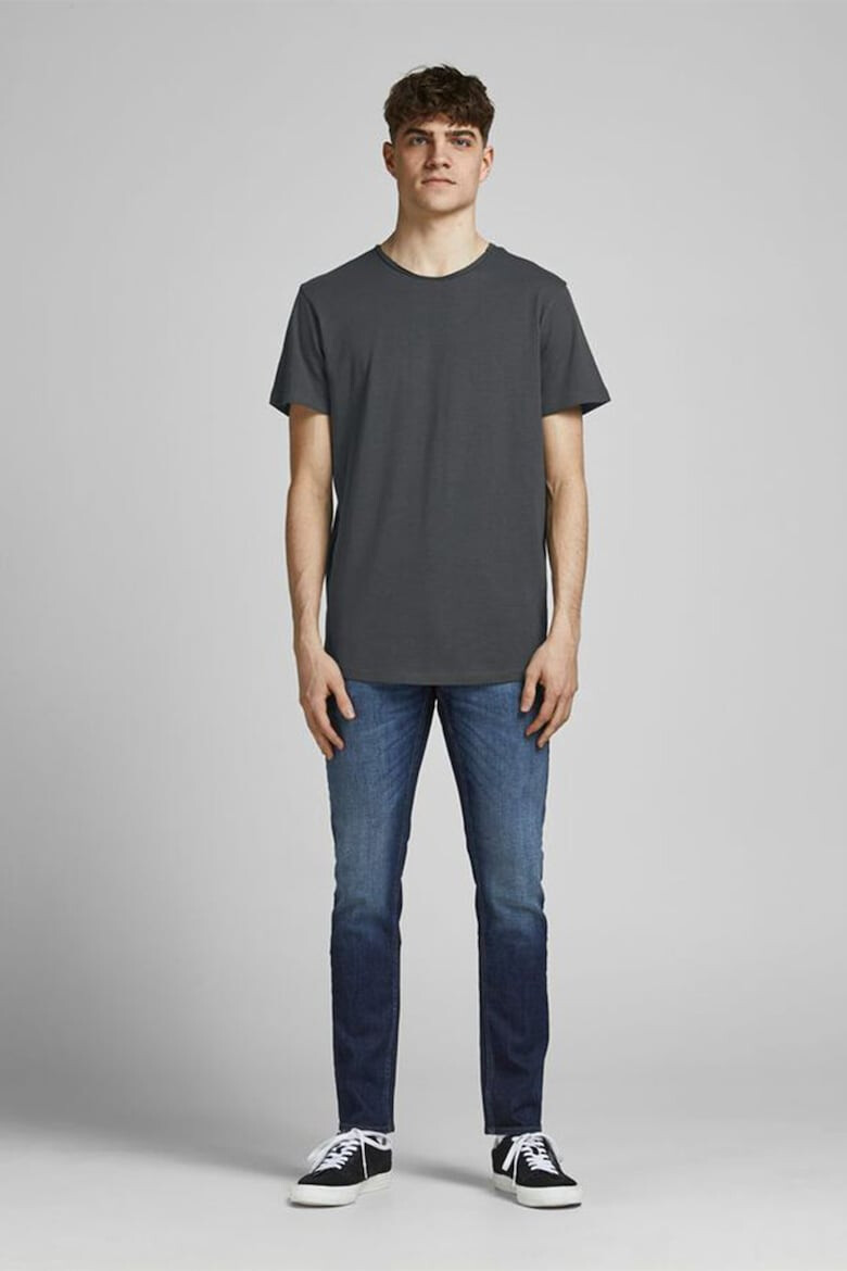 Jack & Jones Tricou de bumbac organic cu decolteu la baza gatului - Pled.ro