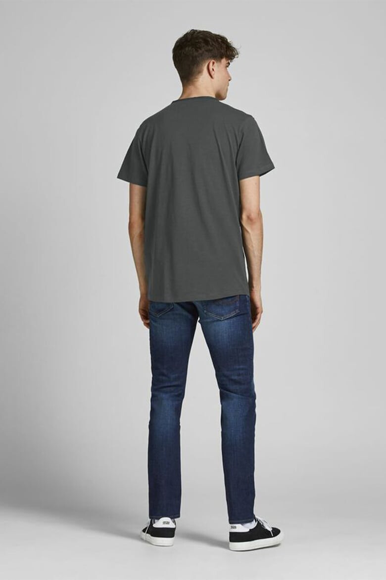 Jack & Jones Tricou de bumbac organic cu decolteu la baza gatului - Pled.ro