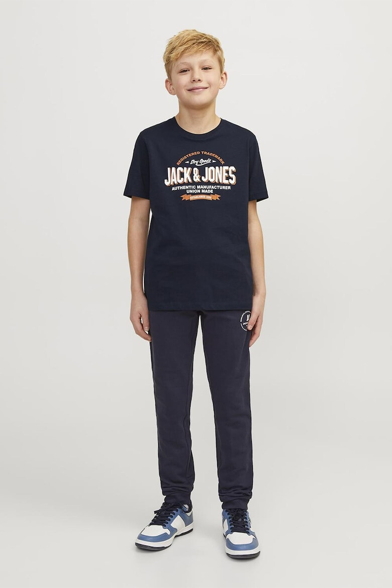 Jack & Jones Tricou de bumbac organic cu decolteu la baza gatului - Pled.ro