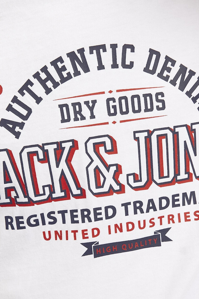 Jack & Jones Tricou de bumbac organic cu decolteu la baza gatului - Pled.ro