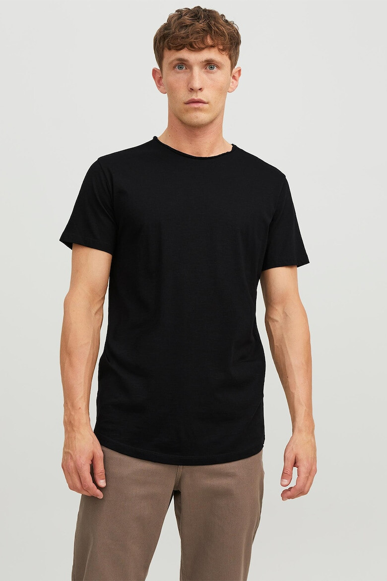 Jack & Jones Tricou de bumbac organic cu decolteu la baza gatului - Pled.ro