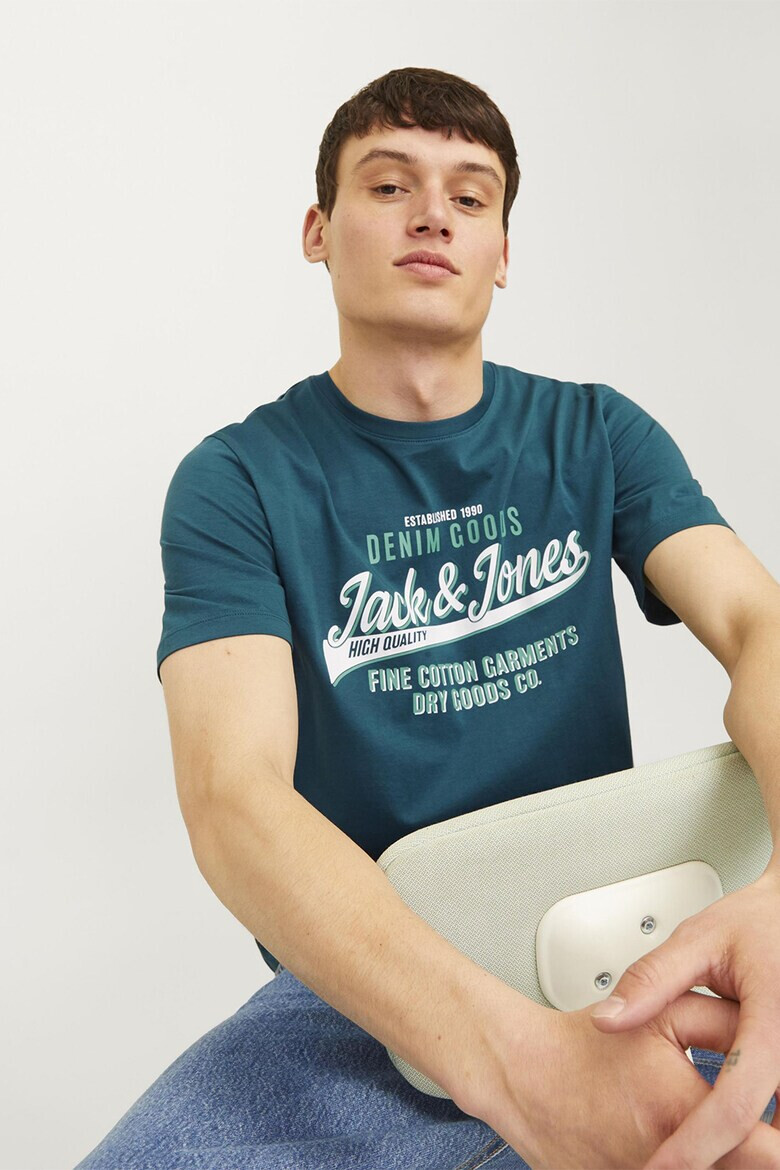 Jack & Jones Tricou de bumbac organic cu imprimeu logo - Pled.ro