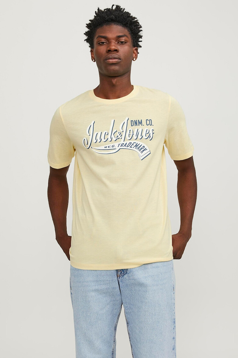 Jack & Jones Tricou de bumbac organic cu imprimeu logo - Pled.ro