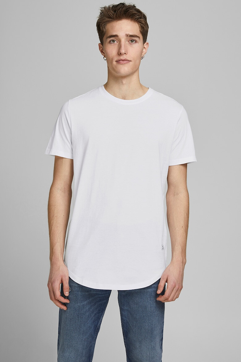 Jack & Jones Tricou din bumbac organic cu decolteu la baza gatului - Pled.ro