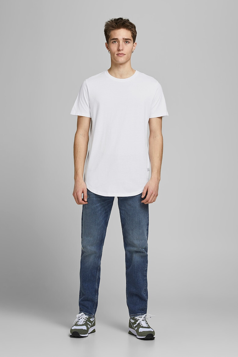 Jack & Jones Tricou din bumbac organic cu decolteu la baza gatului - Pled.ro