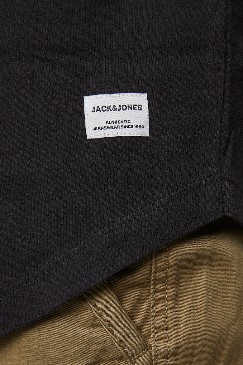 Jack & Jones Tricou din bumbac organic cu decolteu la baza gatului - Pled.ro