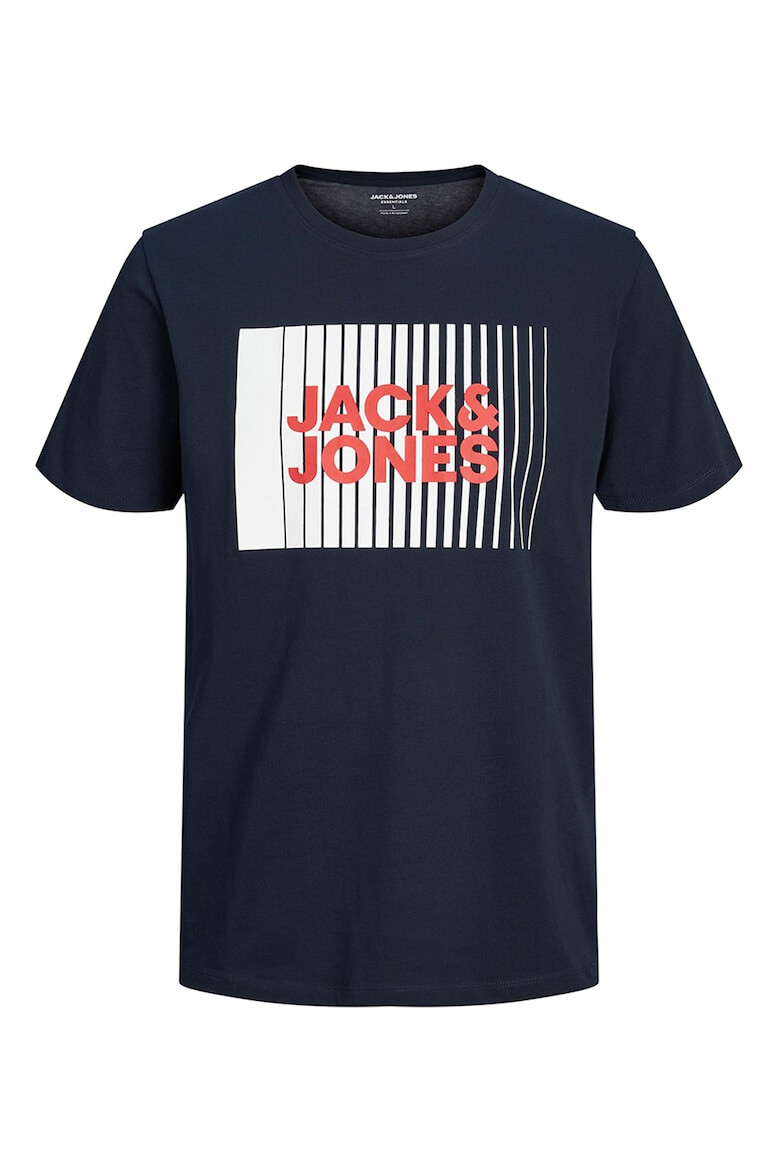 Jack & Jones Tricou din bumbac organic cu decolteu la baza gatului Corp - Pled.ro