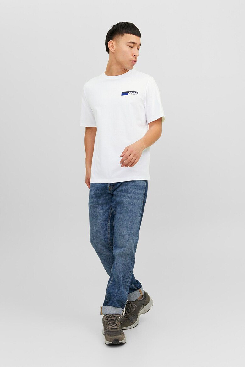 Jack & Jones Tricou din bumbac organic cu decolteu la baza gatului Corp - Pled.ro