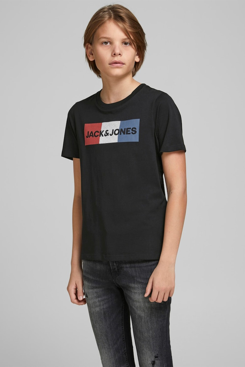 Jack & Jones Tricou din bumbac organic cu decolteu la baza gatului Corp - Pled.ro