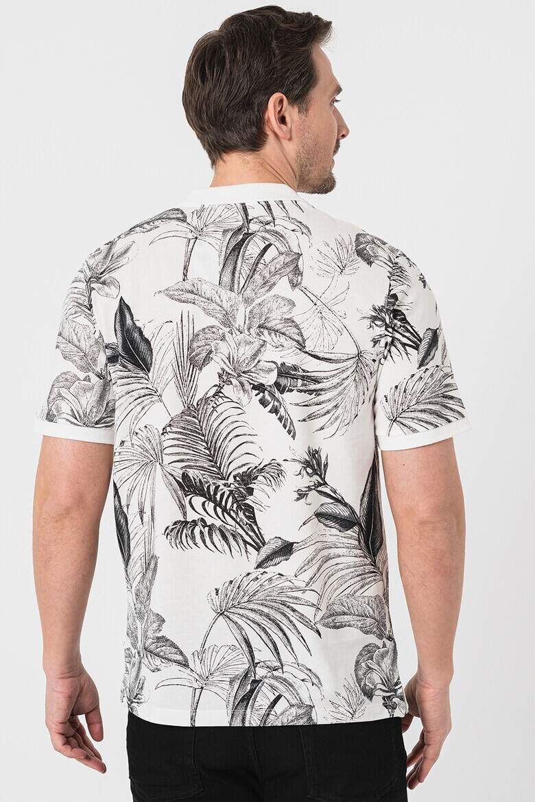 Jack & Jones Tricou polo cu imprimeu tropical - Pled.ro