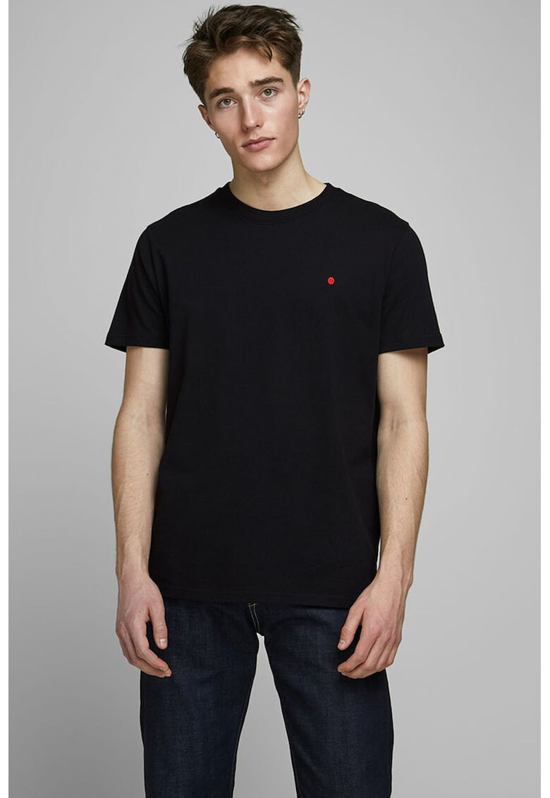 Jack & Jones Tricou regular fit cu decolteu la baza gatului - Pled.ro