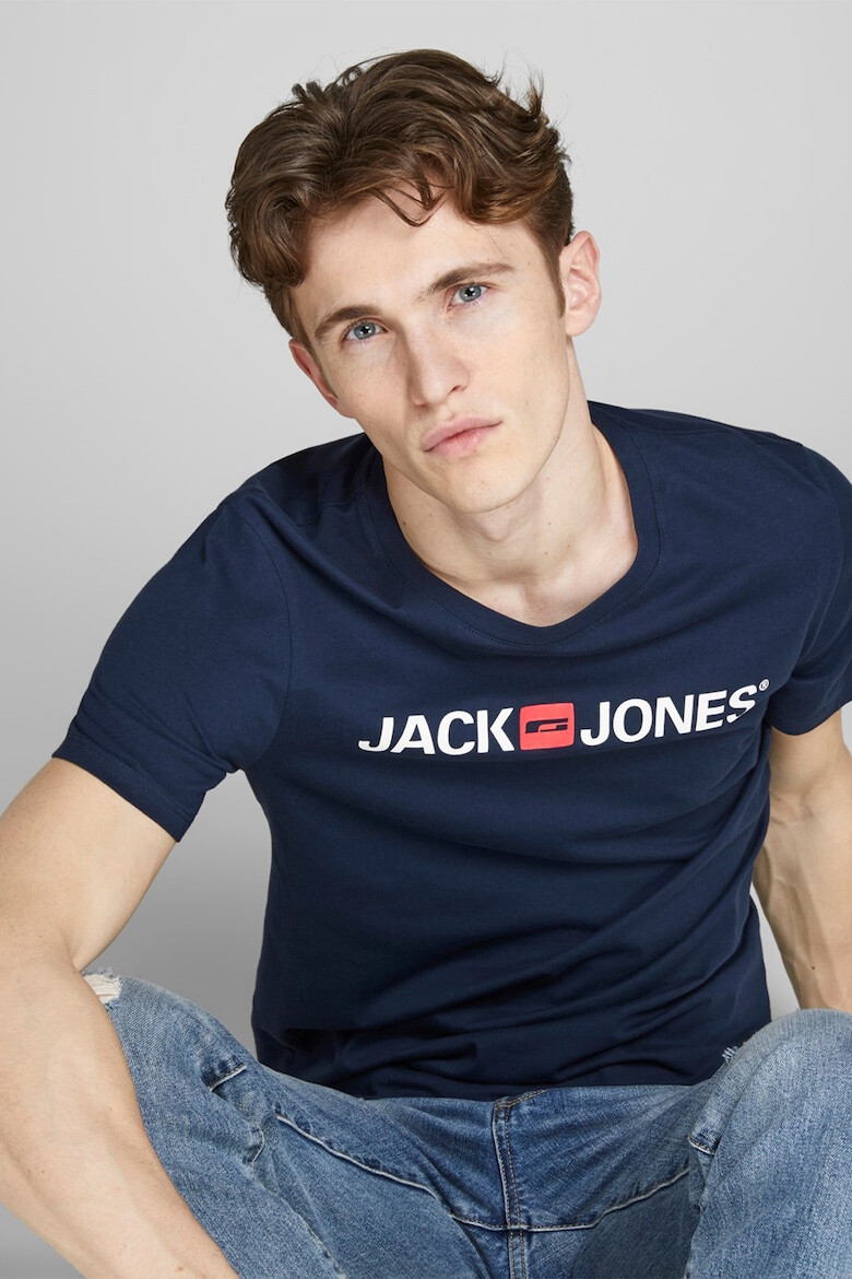 Jack & Jones Tricou slim fit cu imprimeu logo Classic - Pled.ro