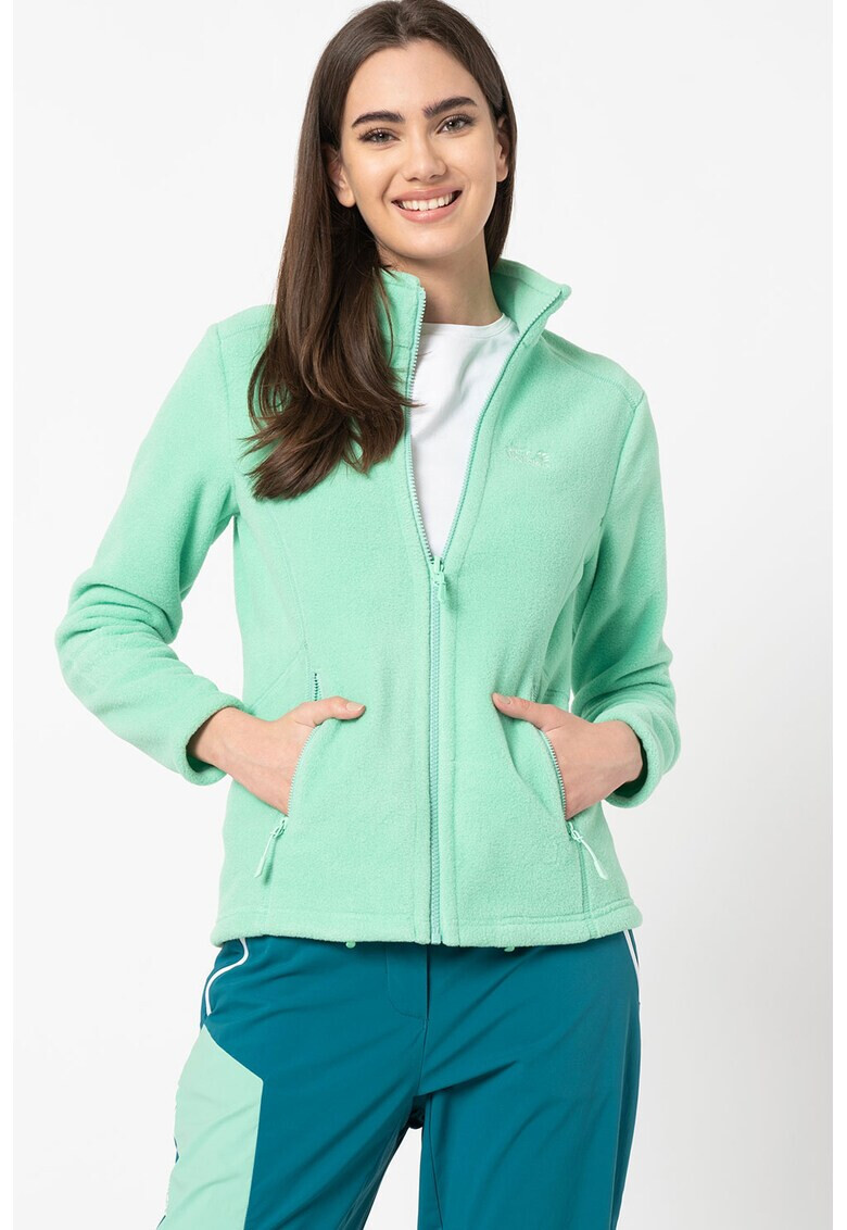 Jack Wolfskin Bluza sport din material fleece cu fermoar Moonrise - Pled.ro