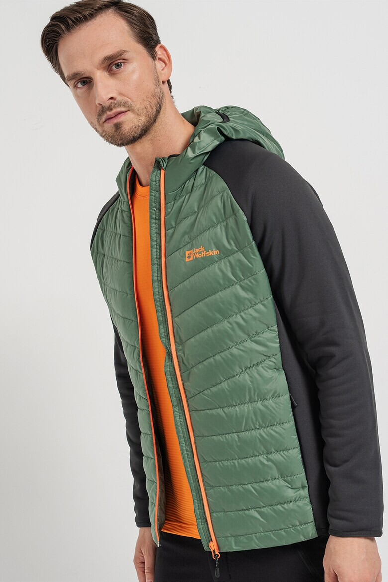 Jack Wolfskin Jacheta cu maneci raglan pentru drumetii Routeburn Pro Hybrid - Pled.ro