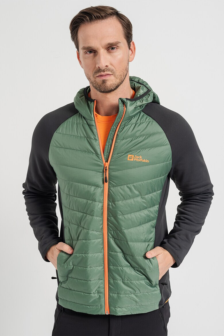 Jack Wolfskin Jacheta cu maneci raglan pentru drumetii Routeburn Pro Hybrid - Pled.ro